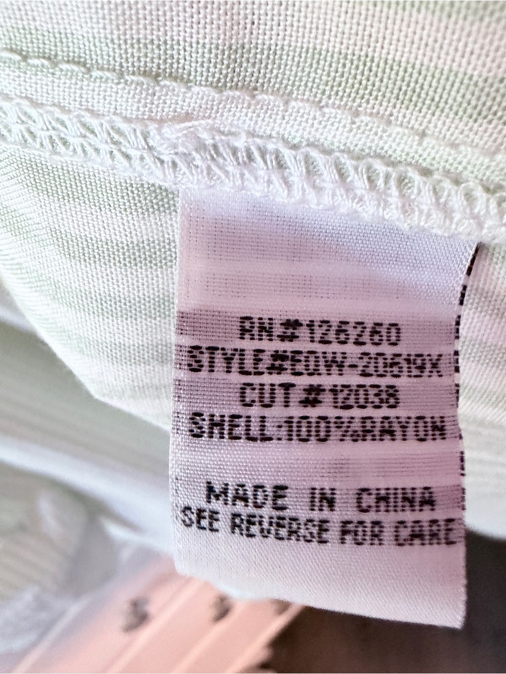 Velvet Heart Mint and White Striped Top - Picture 7 of 14